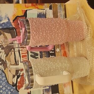 40oz. Pearlized Bling Tumblers NWT White & Pink Only